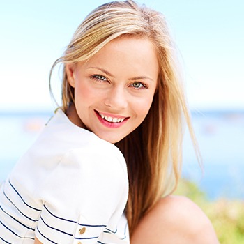 Woman sharing beautiful smile